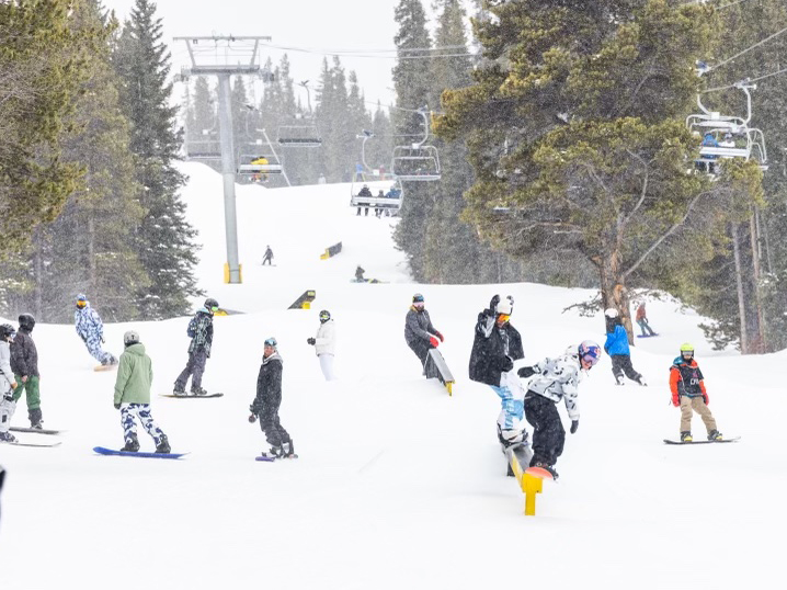 The Chill Foundation party laps at Copper Mountain.