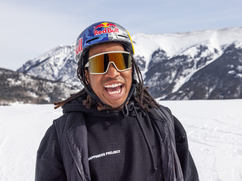 Zeb Powell smiles at Copper Mountain.